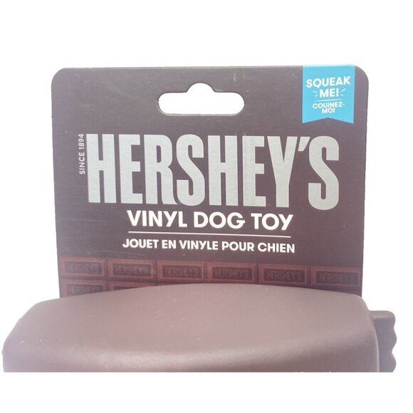 Hershey's Vinyl Dog Toy Squeaky Milk Chocolate Bar Toy For Dogs Brand New - Picture 2 of 6